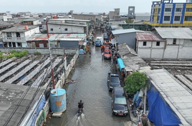 Banjir rob Muara Angke. [Dok. X]